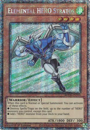 Elemental HERO Stratos [BODE-EN100] Starlight Rare | Exor Games Dartmouth