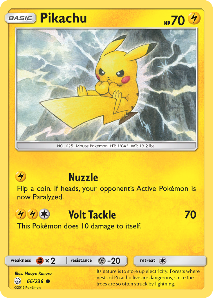 Pikachu (66/236) [Sun & Moon: Cosmic Eclipse] | Exor Games Dartmouth