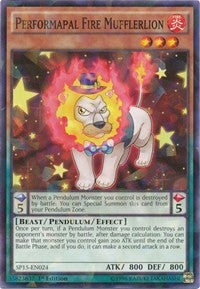 Performapal Fire Mufflerlion [SP15-EN024] Shatterfoil Rare | Exor Games Dartmouth