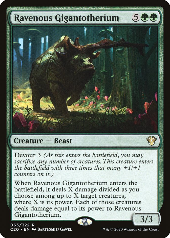 Ravenous Gigantotherium [Commander 2020] | Exor Games Dartmouth