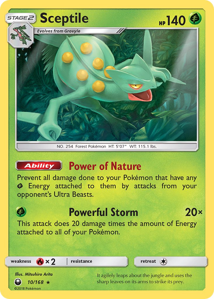 Sceptile (10/168) (Theme Deck Exclusive) [Sun & Moon: Celestial Storm] | Exor Games Dartmouth