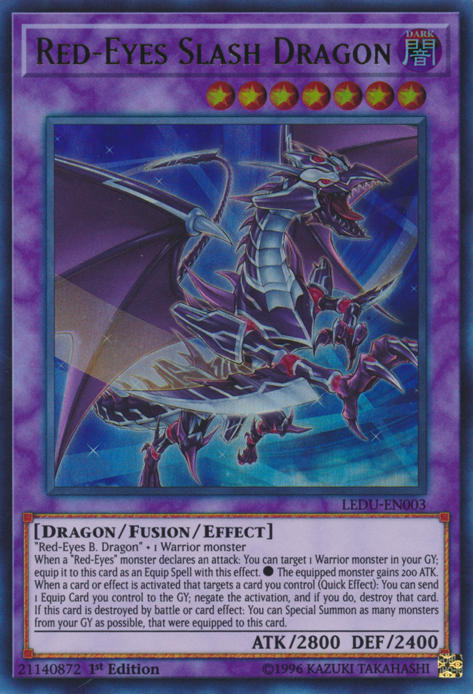 Red-Eyes Slash Dragon [LEDU-EN003] Ultra Rare | Exor Games Dartmouth