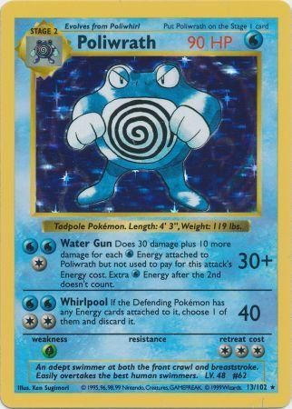 Poliwrath (13/102) [Base Set Shadowless Unlimited] | Exor Games Dartmouth