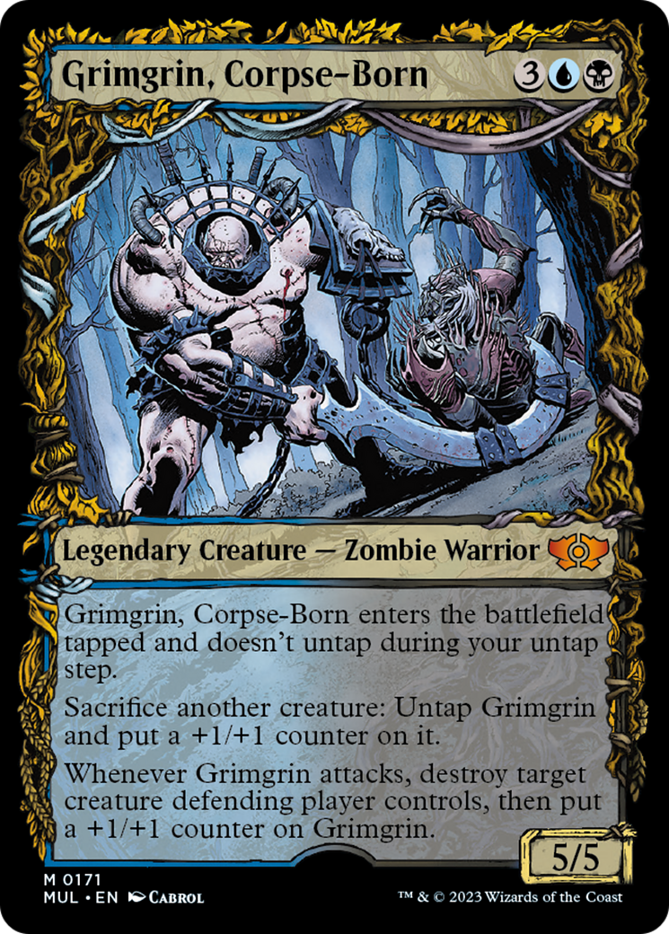 Grimgrin, Corpse-Born (Halo Foil) [Multiverse Legends] | Exor Games Dartmouth