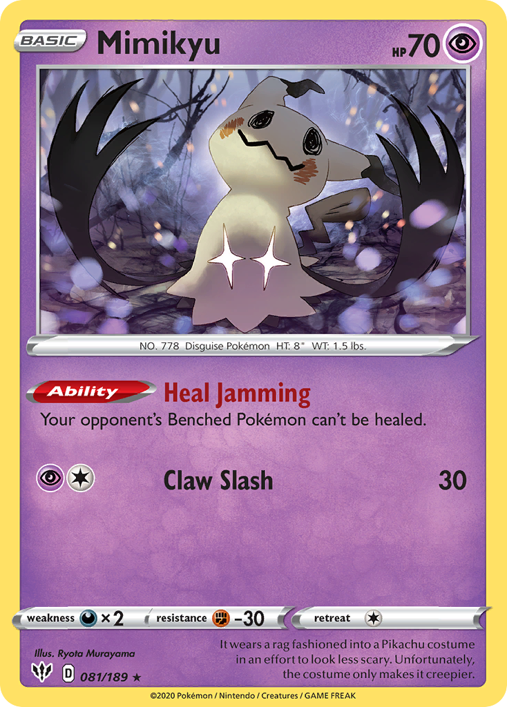 Mimikyu (081/189) [Sword & Shield: Darkness Ablaze] | Exor Games Dartmouth