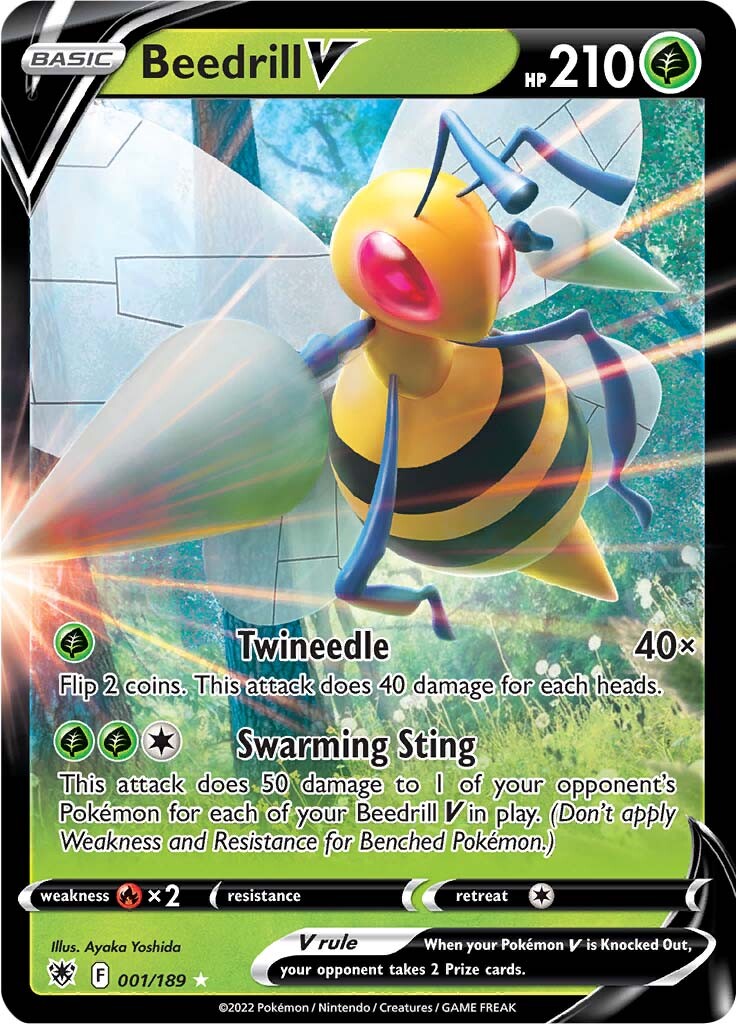 Beedrill V (001/189) [Sword & Shield: Astral Radiance] | Exor Games Dartmouth