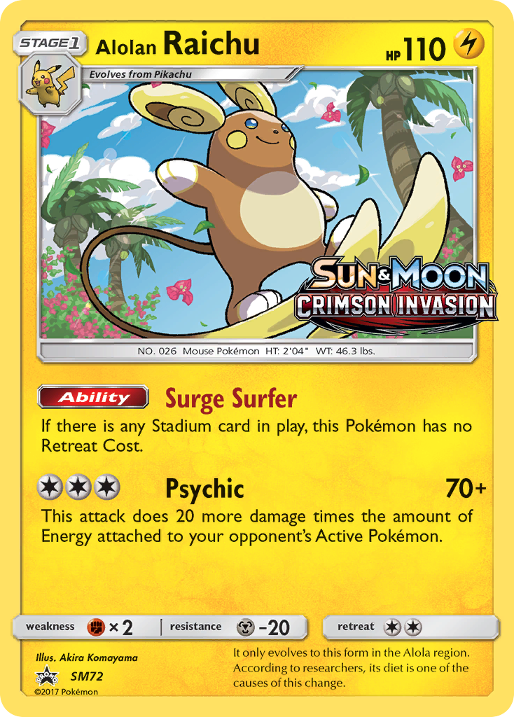 Alolan Raichu (SM72) (Prerelease Promo) [Sun & Moon: Black Star Promos] | Exor Games Dartmouth