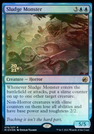 Sludge Monster [Innistrad: Midnight Hunt Prerelease Promos] | Exor Games Dartmouth