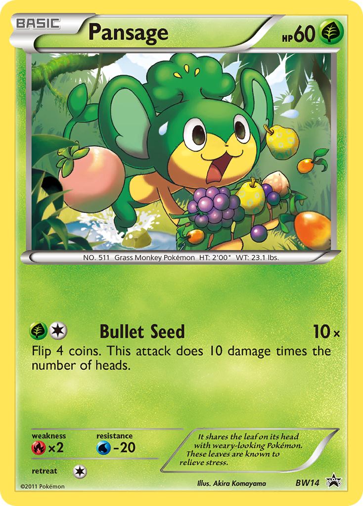Pansage (BW14) [Black & White: Black Star Promos] | Exor Games Dartmouth