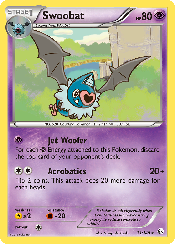 Swoobat (71/149) [Black & White: Boundaries Crossed] | Exor Games Dartmouth