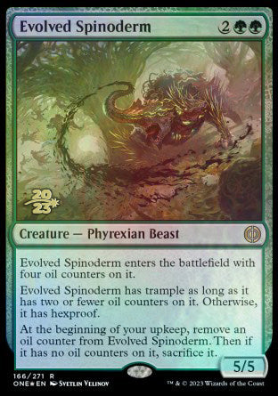 Evolved Spinoderm [Phyrexia: All Will Be One Prerelease Promos] | Exor Games Dartmouth