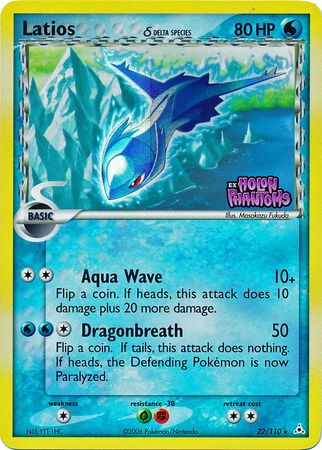 Latios (22/110) (Delta Species) (Stamped) [EX: Holon Phantoms] | Exor Games Dartmouth