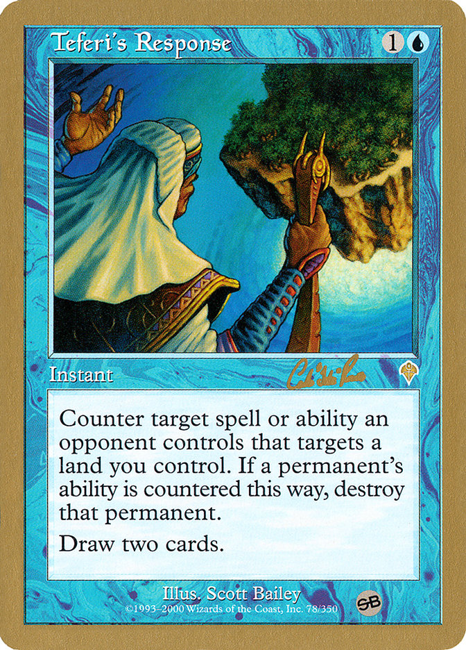 Teferi's Response (Carlos Romao) (SB) [World Championship Decks 2002] | Exor Games Dartmouth