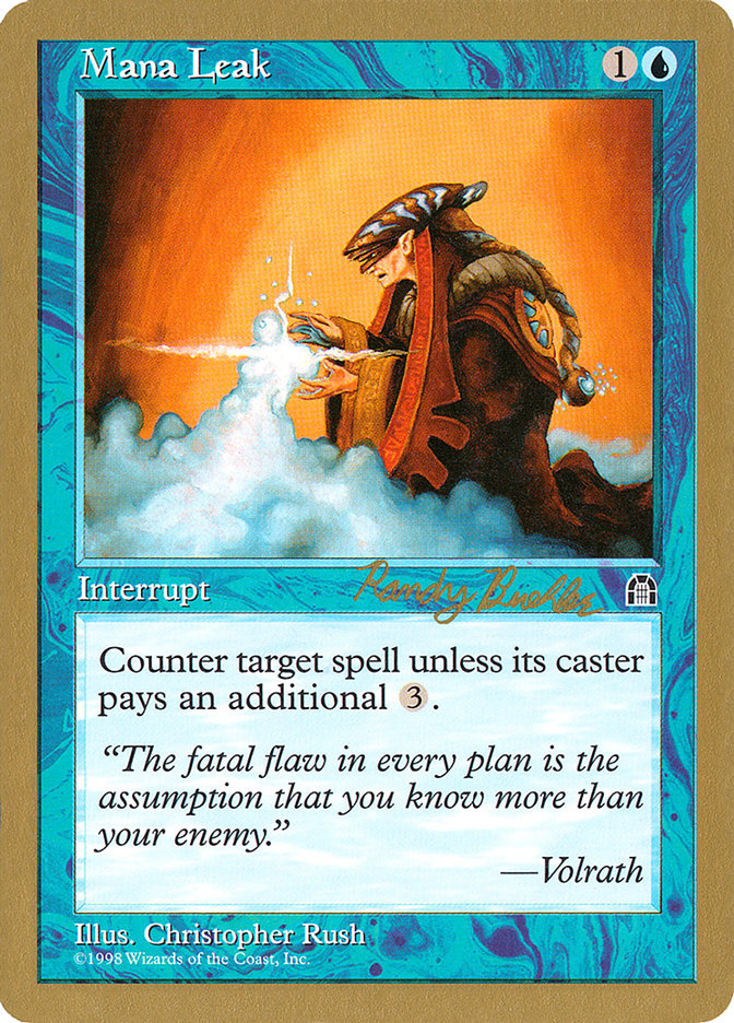 Mana Leak (Randy Buehler) [World Championship Decks 1998] | Exor Games Dartmouth