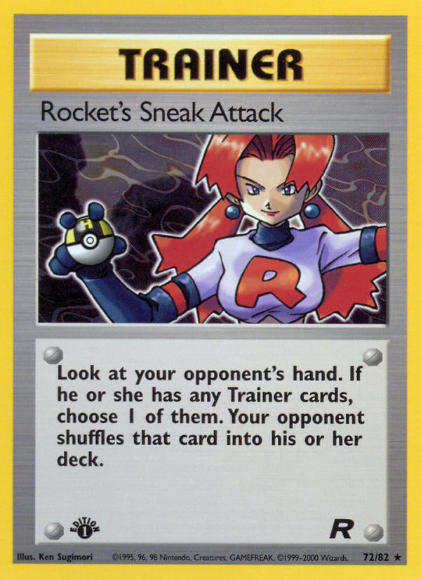 Rocket's Sneak Attack (72/82) [Team Rocket 1st Edition] | Exor Games Dartmouth