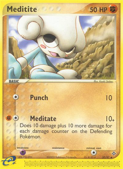 Meditite (37/97) [EX: Dragon] | Exor Games Dartmouth