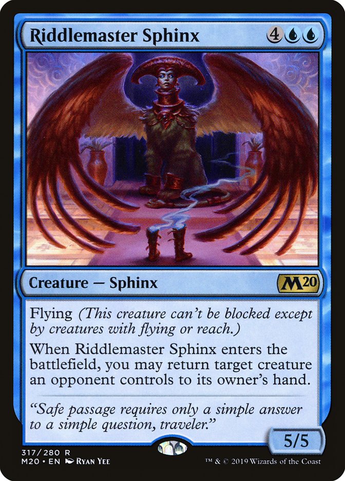 Riddlemaster Sphinx [Core Set 2020] | Exor Games Dartmouth