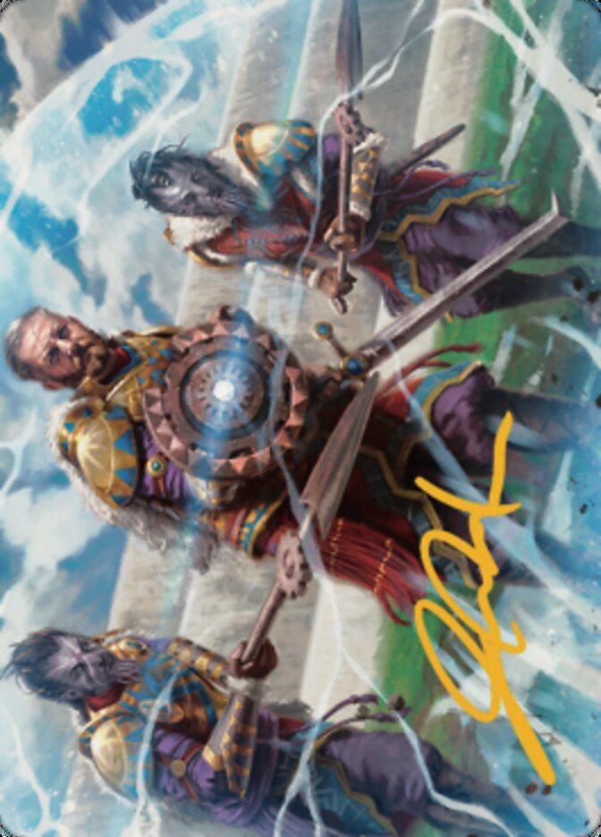 Argivian Phalanx Art Card (Gold-Stamped Signature) [Dominaria United Art Series] | Exor Games Dartmouth