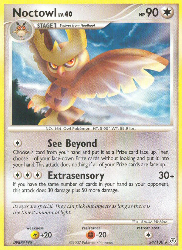 Noctowl (34/130) [Diamond & Pearl: Base Set] | Exor Games Dartmouth