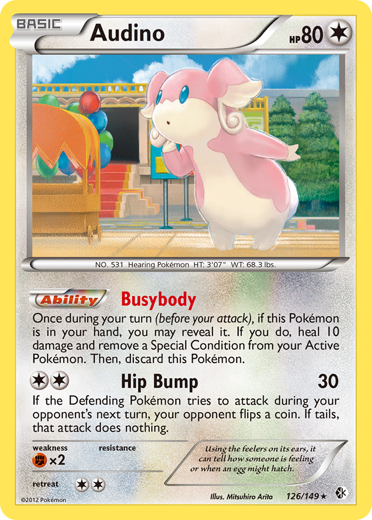 Audino (126/149) [Black & White: Boundaries Crossed] | Exor Games Dartmouth