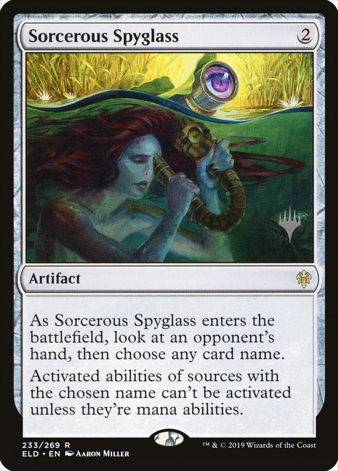 Sorcerous Spyglass (Promo Pack) [Throne of Eldraine Promos] | Exor Games Dartmouth