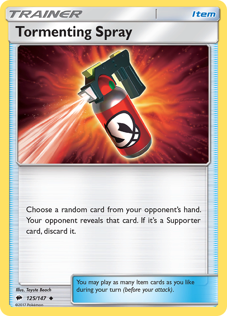 Tormenting Spray (125/147) [Sun & Moon: Burning Shadows] | Exor Games Dartmouth