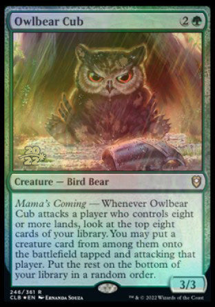 Owlbear Cub [Commander Legends: Battle for Baldur's Gate Prerelease Promos] | Exor Games Dartmouth