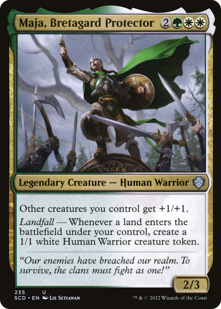 Maja, Bretagard Protector [Starter Commander Decks] | Exor Games Dartmouth