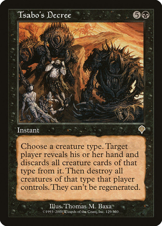 Tsabo's Decree [Invasion] | Exor Games Dartmouth