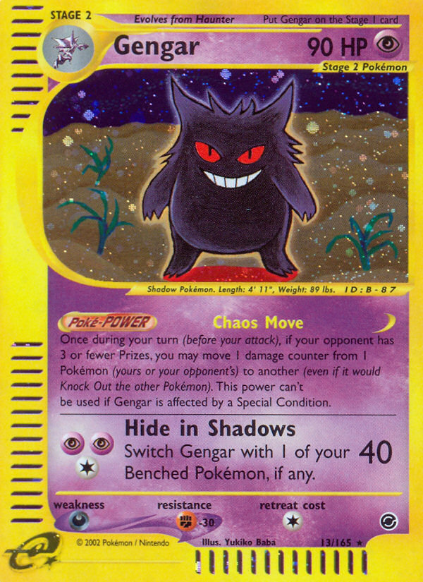 Gengar (13/165) [Expedition: Base Set] | Exor Games Dartmouth