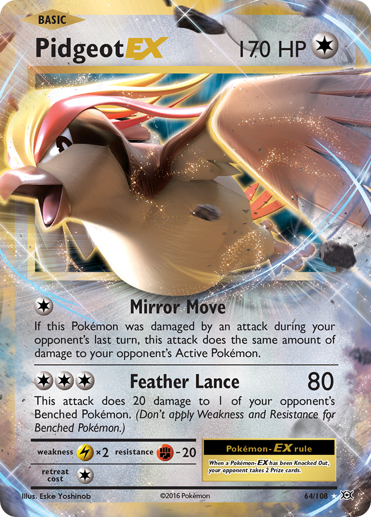 Pidgeot EX (64/108) [XY: Evolutions] | Exor Games Dartmouth