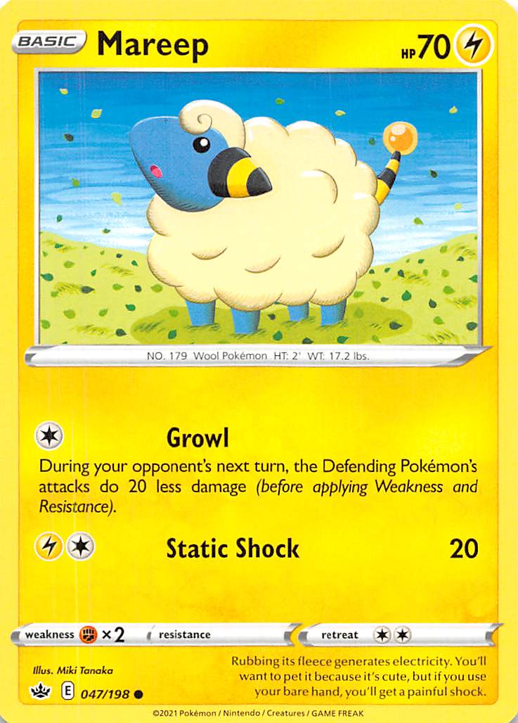 Mareep (047/198) [Sword & Shield: Chilling Reign] | Exor Games Dartmouth