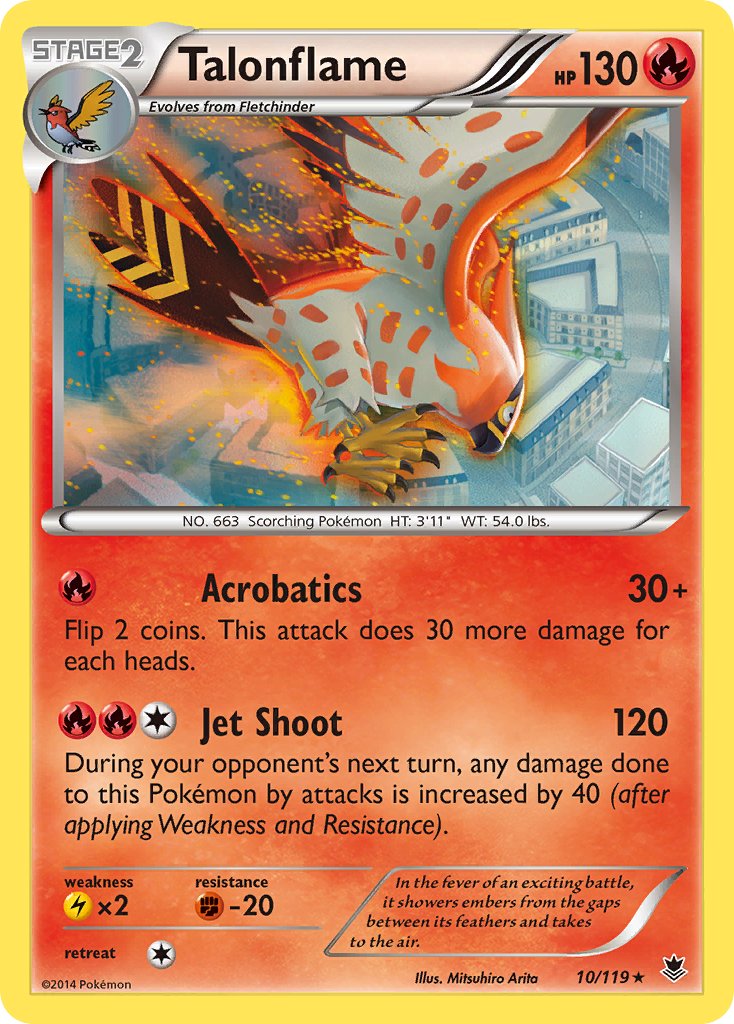 Talonflame (10/119) (Theme Deck Exclusive) [XY: Phantom Forces] | Exor Games Dartmouth