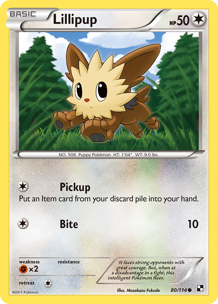 Lillipup (80/114) [Black & White: Base Set] | Exor Games Dartmouth