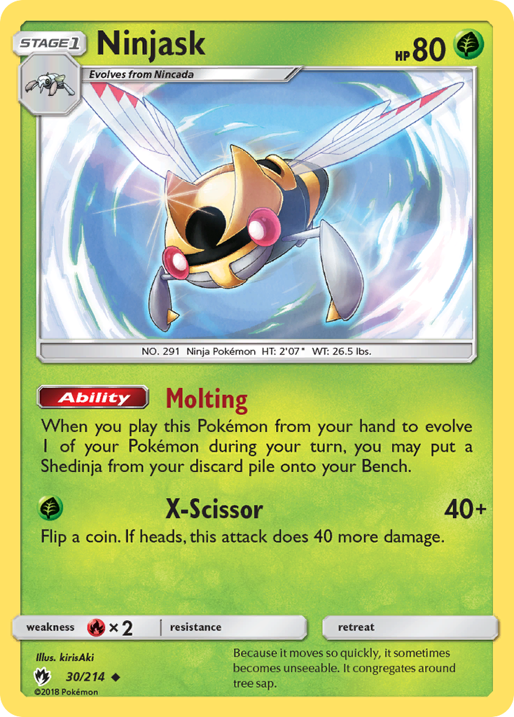 Ninjask (30/214) [Sun & Moon: Lost Thunder] | Exor Games Dartmouth