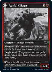 Fearful Villager // Fearsome Werewolf [Innistrad: Double Feature] | Exor Games Dartmouth