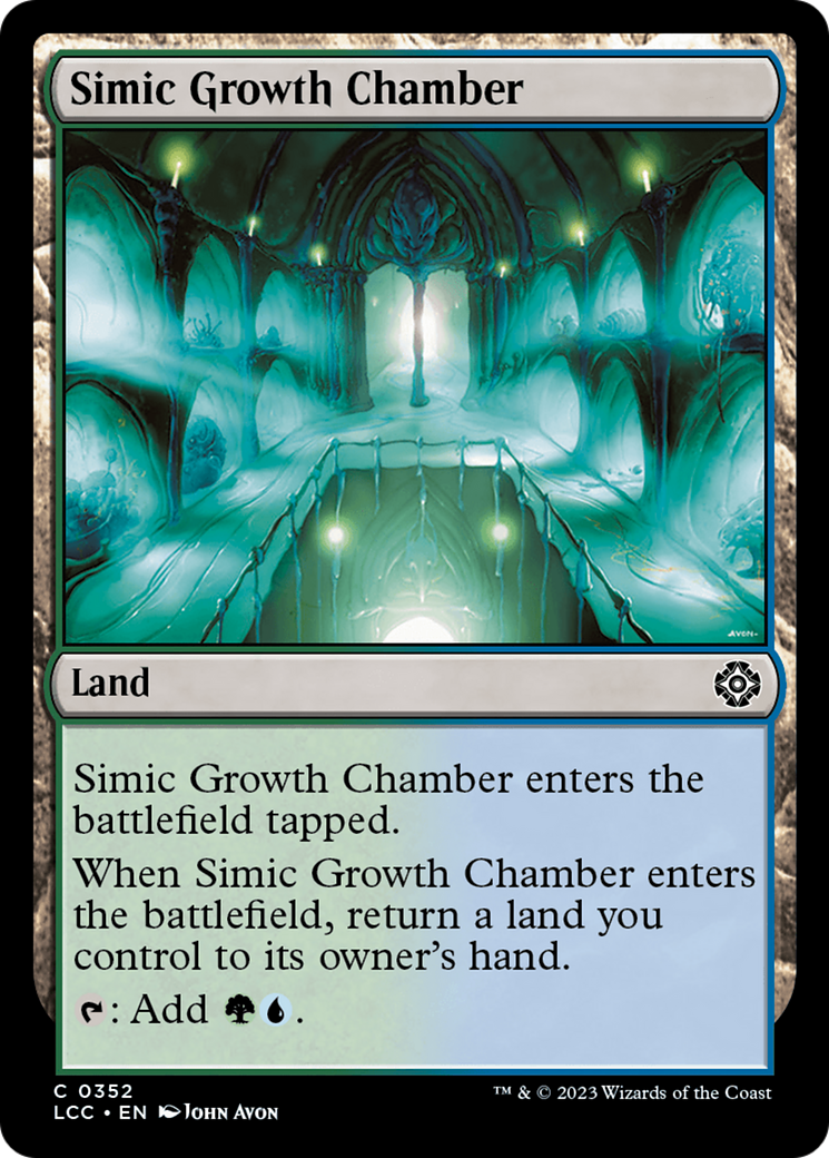 Simic Growth Chamber [The Lost Caverns of Ixalan Commander] | Exor Games Dartmouth