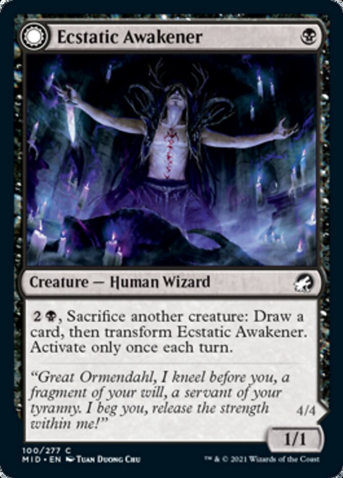 Ecstatic Awakener // Awoken Demon [Innistrad: Midnight Hunt] | Exor Games Dartmouth