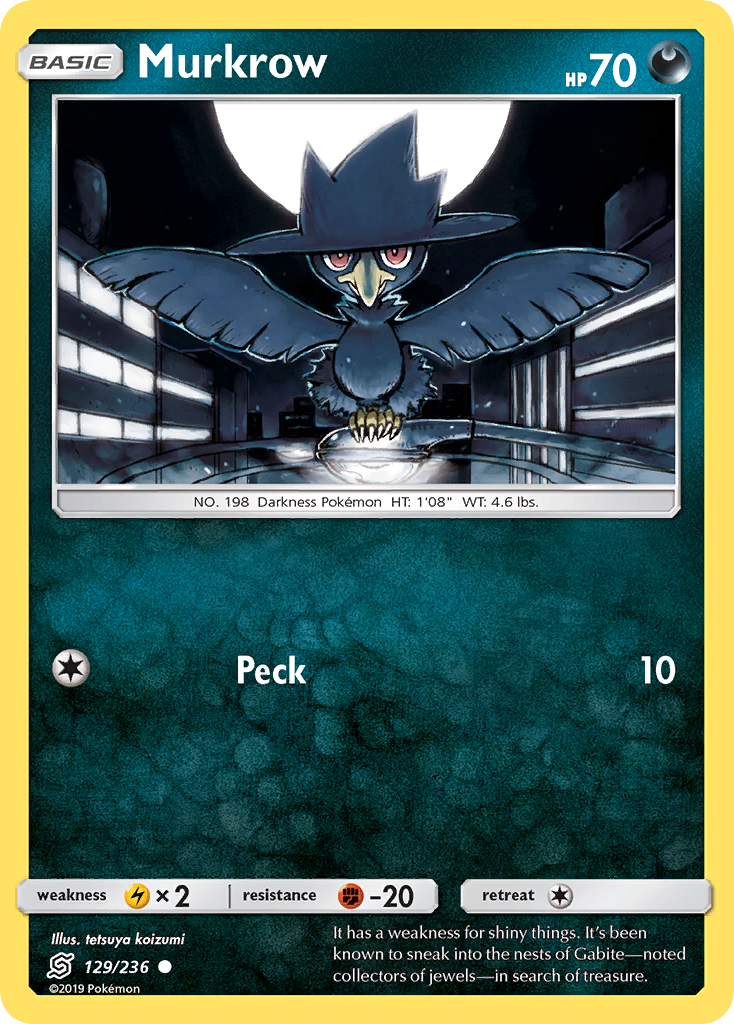 Murkrow (129/236) [Sun & Moon: Unified Minds] | Exor Games Dartmouth