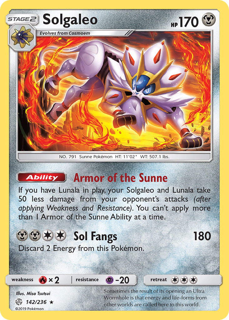 Solgaleo (142/236) [Sun & Moon: Cosmic Eclipse] | Exor Games Dartmouth