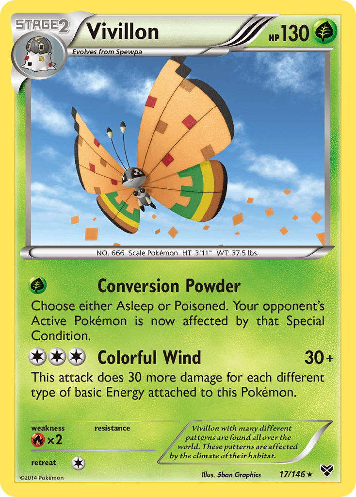 Vivillon (17/146) (High Plains Form/Orange Wings) [XY: Base Set] | Exor Games Dartmouth