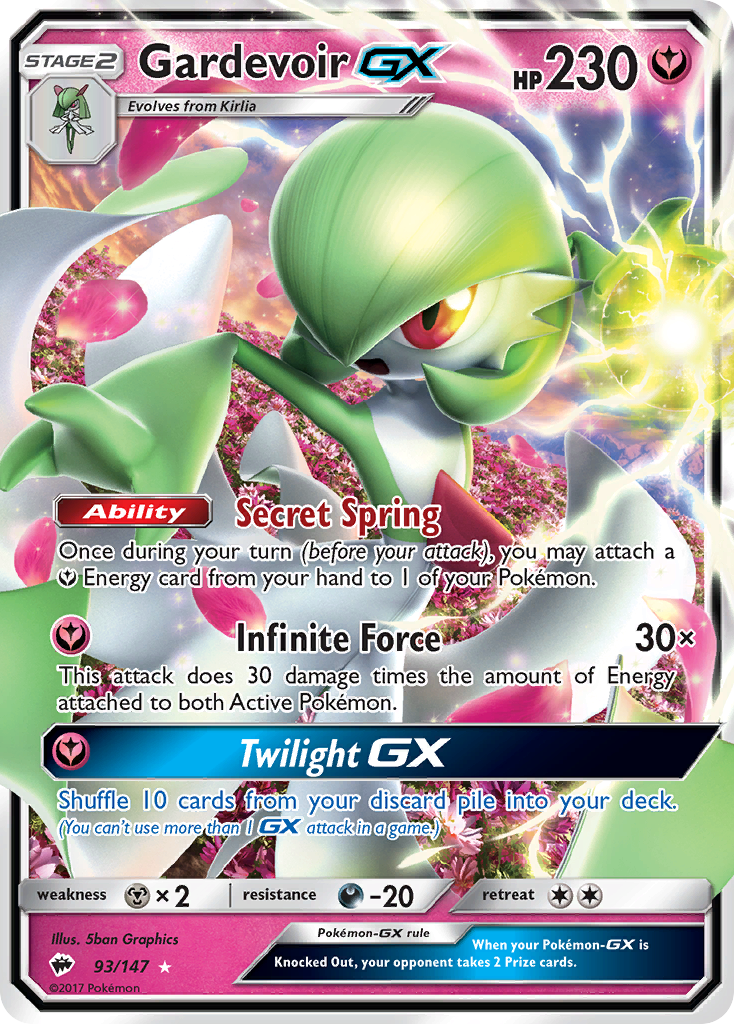 Gardevoir GX (93/147) [Sun & Moon: Burning Shadows] | Exor Games Dartmouth