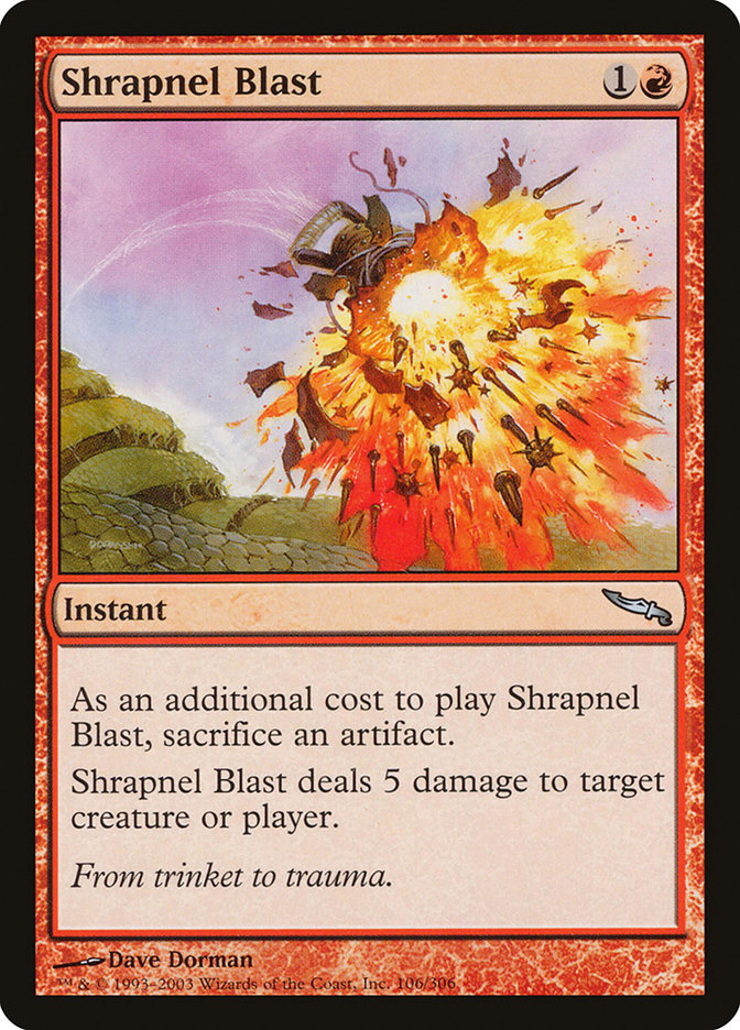 Shrapnel Blast [Mirrodin] | Exor Games Dartmouth