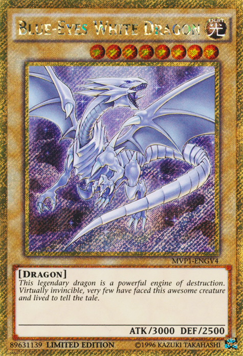 Blue-Eyes White Dragon [MVP1-ENGV4] Gold Secret Rare | Exor Games Dartmouth