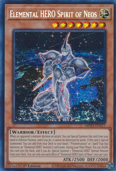 Elemental HERO Spirit of Neos [MP23-EN117] Prismatic Secret Rare | Exor Games Dartmouth