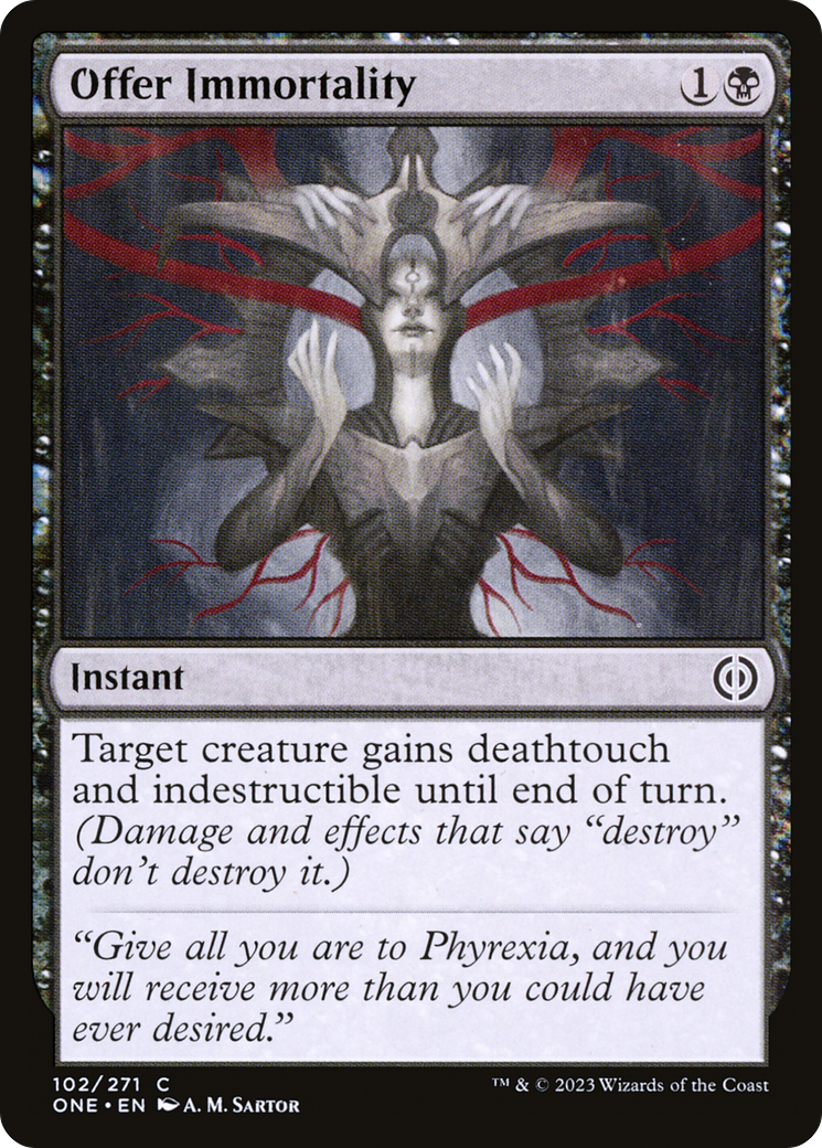 Offer Immortality [Phyrexia: All Will Be One] | Exor Games Dartmouth