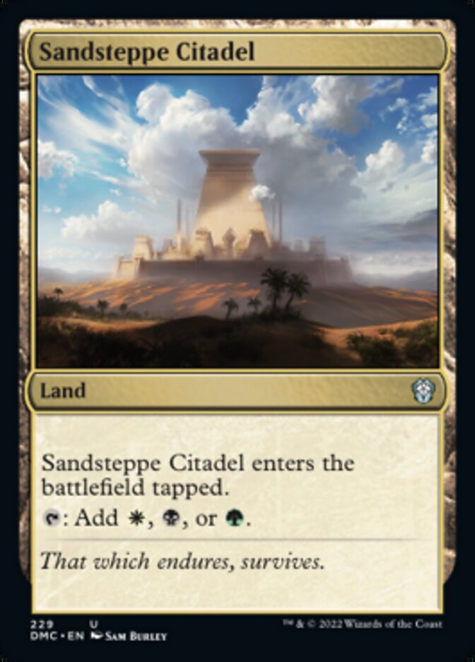 Sandsteppe Citadel [Dominaria United Commander] | Exor Games Dartmouth