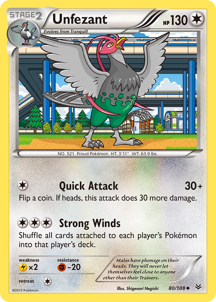 Unfezant (80/108) [XY: Roaring Skies] | Exor Games Dartmouth