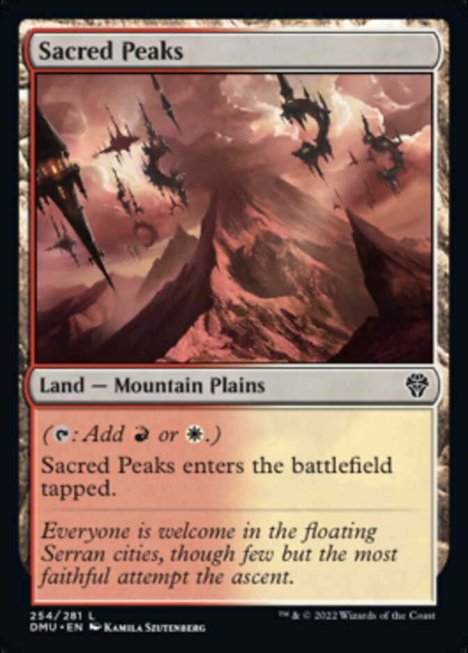 Sacred Peaks [Dominaria United] | Exor Games Dartmouth