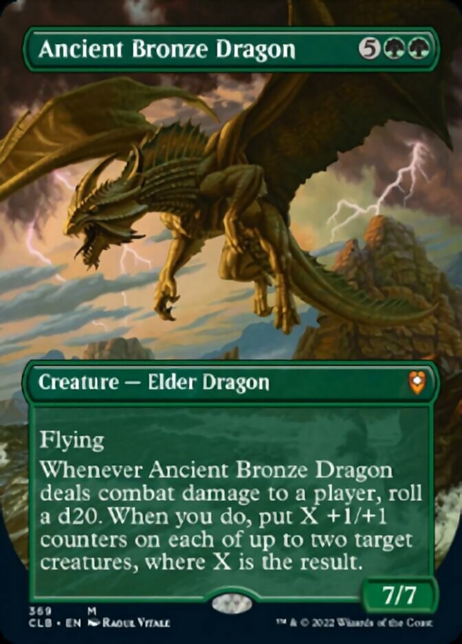 Ancient Bronze Dragon (Borderless Alternate Art) [Commander Legends: Battle for Baldur's Gate] | Exor Games Dartmouth